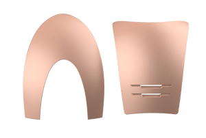 Inserts KEP Cromo 2.0 Metal – Pêche mat – Avant + Arrière