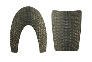 Inserts KEP Cromo 2.0 Python – Gris laminé or – Avant + Arrière