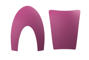 Inserts KEP Cromo 2.0 Cuir – Rose – Avant + Arrière