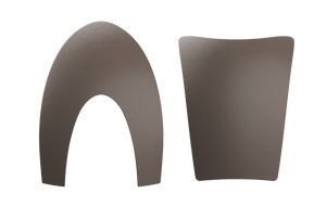 Inserts KEP Cromo 2.0 Cuir – Taupe – Avant + Arrière
