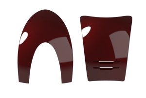 Inserts KEP Cromo 2.0 Metal – Bordeaux – Avant + Arrière
