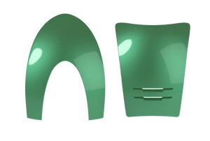 Inserts KEP Cromo 2.0 Metal – Vert clair – Avant + Arrière