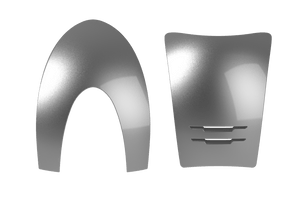 Inserts KEP Cromo 2.0 Metal – Gris clair – Avant + Arrière