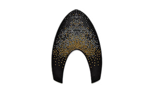 Inserts KEP Cromo 2.0 Nebula Swarovski – Noir / cristaux or – Avant