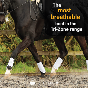 Woof Wear – Guêtres Tri-Zone Brushing Equilibrium White 5 | Sellerie Bucéphale