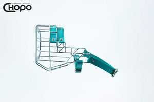 Muselière métal CHOPO sangles Biothane vert, Schnauzer moyen mâle, Zinc