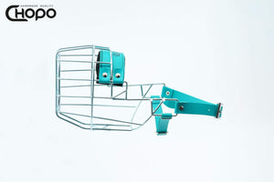 Muselière métal CHOPO sangles Biothane vert, Bull terrier femelle, Zinc