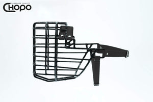 Muselière métal CHOPO sangles Biothane noir, Berger allemand mâle, finition Noir (rendu à partir de la photo du modèle vert)