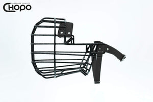 Muselière métal CHOPO sangles Biothane noir, Berger allemand sport mâle, finition Noir (rendu à partir de la photo du modèle vert)