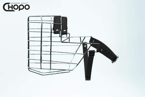 Muselière métal CHOPO sangles Biothane noir, Berger allemand mâle, finition Zinc (rendu à partir de la photo du modèle vert)