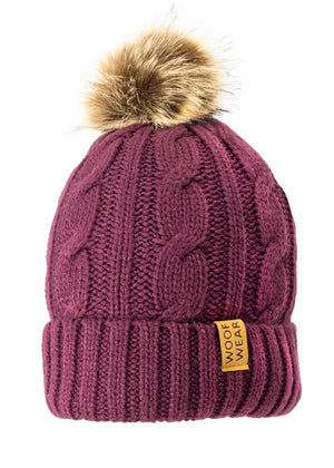 Woof Wear – Bonnet Cable Woof Wear Plum | Sellerie Bucéphale