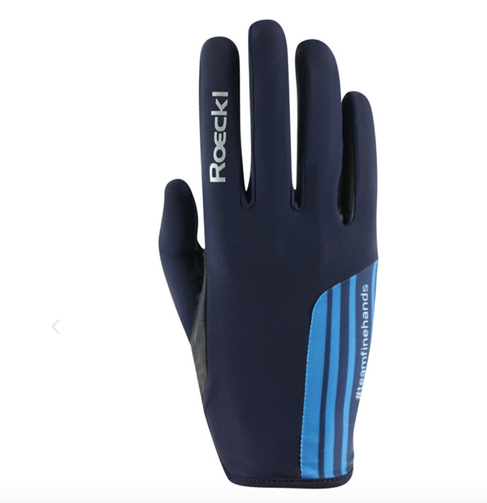 Morso A Rulli In Ottone Per Cavalli - 5,5 Pollici / 140mm - Blu - Nuovo
