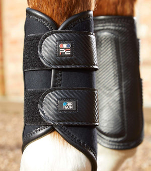 Woof Wear – Guêtres Carbon Air-Tech double verrouillage Premier Equine Black 3 | Sellerie Bucéphale