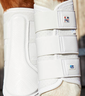 Woof Wear – Guêtres Carbon Air-Tech simple verrouillage Premier Equine White 3 | Sellerie Bucéphale