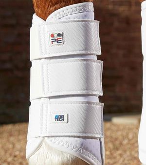 Woof Wear – Guêtres Carbon Air-Tech simple verrouillage Premier Equine White 4 | Sellerie Bucéphale