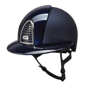 Casque KEP Cromo 2.0 Textile Polish Visière Polo BLEU | Sellerie Bucéphale
