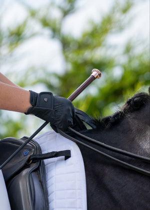 Woof Wear – Cravache de dressage Diamond Woof Wear Chocolate 2 | Sellerie Bucéphale