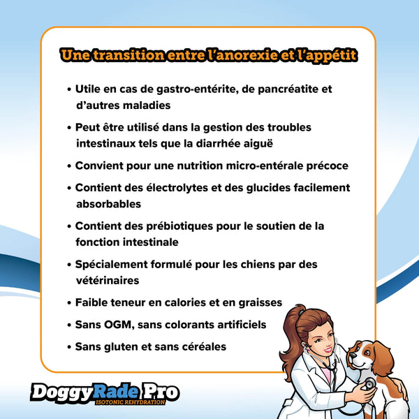 Bebida de apoyo intestinal avanzado para perros - Doggyrade Pro +