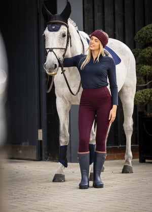 Woof Wear – Legging d'équitation hiver Full Seat Woof Wear Plum 5 | Sellerie Bucéphale