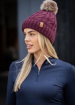 Woof Wear – Bonnet Cable Woof Wear Plum 2 | Sellerie Bucéphale