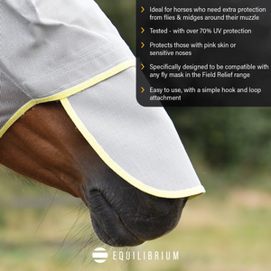 Woof Wear – Nez amovible Field Relief Equilibrium Grey 2 | Sellerie Bucéphale