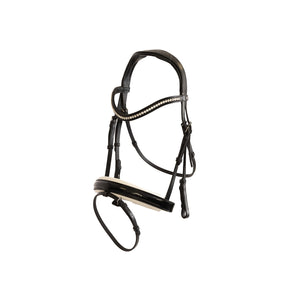Bridon de dressage TRUST Basel à têtière anatomique renforcée