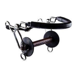 Mors TRUST cuir hackamore combiné court droit