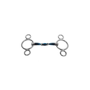 Mors TRUST Sweet Iron poney à trois anneaux (Pessoa) double brisure à maillon elliptique