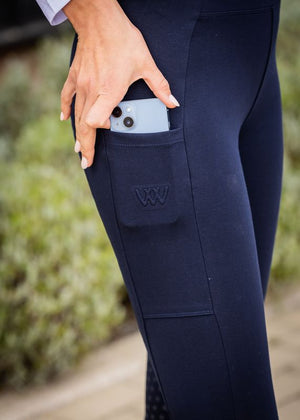 Woof Wear – Legging d'équitation hiver Full Seat Woof Wear Navy 5 | Sellerie Bucéphale