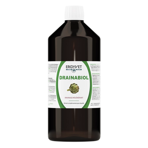 Ergyvet Drainabiol – flacon de 1 L, drainage régénérant du cheval