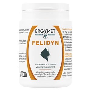 Ergyvet Felidyn – pot de 55 g, complément alimentaire vitaminé pour chat
