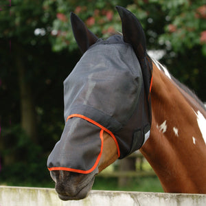 Woof Wear – Masque anti-mouches Field Relief Max Equilibrium Black | Sellerie Bucéphale
