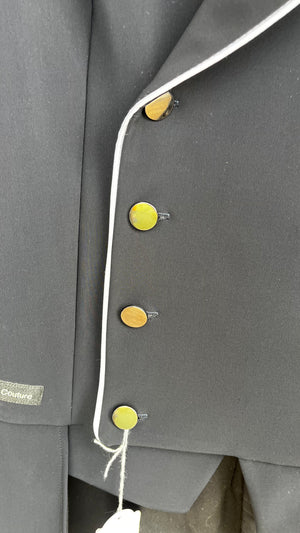 Lamantia Couture – Frac Lamantia Couture homme Noir sur-mesure   | Sellerie Bucéphale