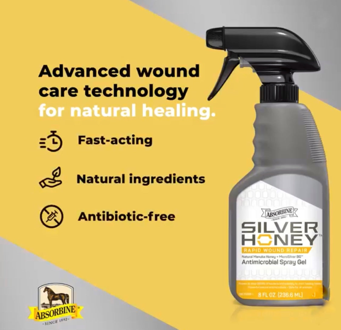 Absorbine – Spray Absorbine Silver Honey    | Sellerie Bucéphale