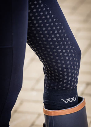 Woof Wear – Legging d'équitation hiver Full Seat Woof Wear Navy 6 | Sellerie Bucéphale