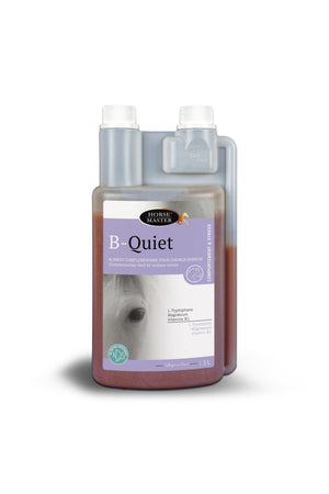 Bidon de 1 L de B-Quiet Horse Master, complément liquide calmant au tryptophane pour cure continue