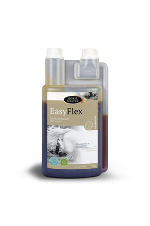 Bidon de 1 L d'Easy Flex Horse Master, complément articulaire à la glucosamine et à la chondroïtine marine pour cheval