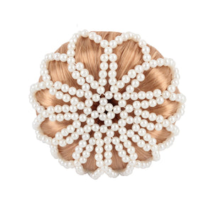 Filet à chignon perles Horka Cream