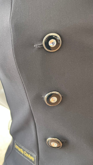 Mini-frac Lamantia Couture femme SoftShell fin Noir strass boutons
