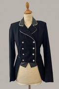 Image for Lamantia Couture Women's Mini Tailcoat SoftShell Black-Silver Rhinestones