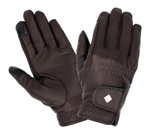 Gants d'équitation Classic en cuir LeMieux - Marron - photo produit