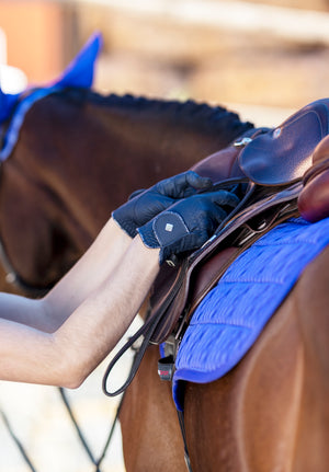 Gants d'équitation Classic LeMieux - Noir - mise en situation