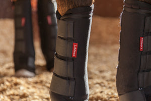Guêtres d'Écurie LeMieux Stable - Noir - détail
