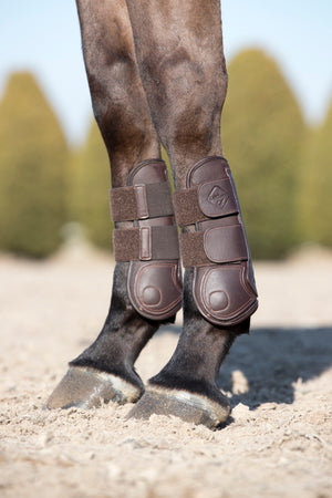 Guêtres de Tendon en Cuir LeMieux Capella - Marron - lifestyle