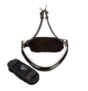 Protection de muserolle Merino+ LeMieux noire vue de détail