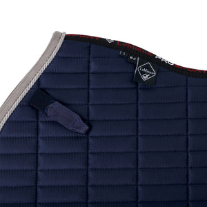 Tapis de CSO LeMieux EuroJump Suédine, coloris Navy, détail