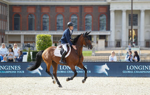 Tapis de CSO LeMieux EuroJump Suédine - Blanc - lifestyle