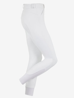 Pantalon d'Équitation Imperméable LeMieux Drytex Fond Intégral Silicone - Blanc - photo produit