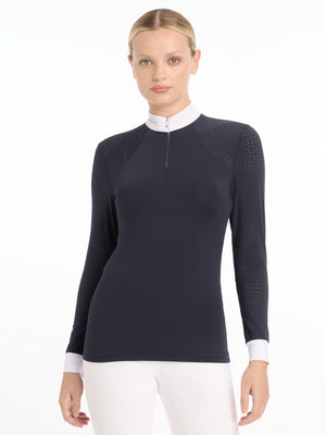 Chemisier de concours Olivia manches longues — Navy