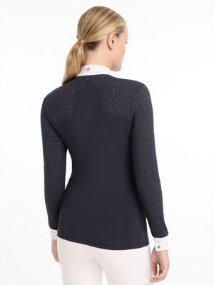 Chemisier de concours Olivia manches longues — Navy